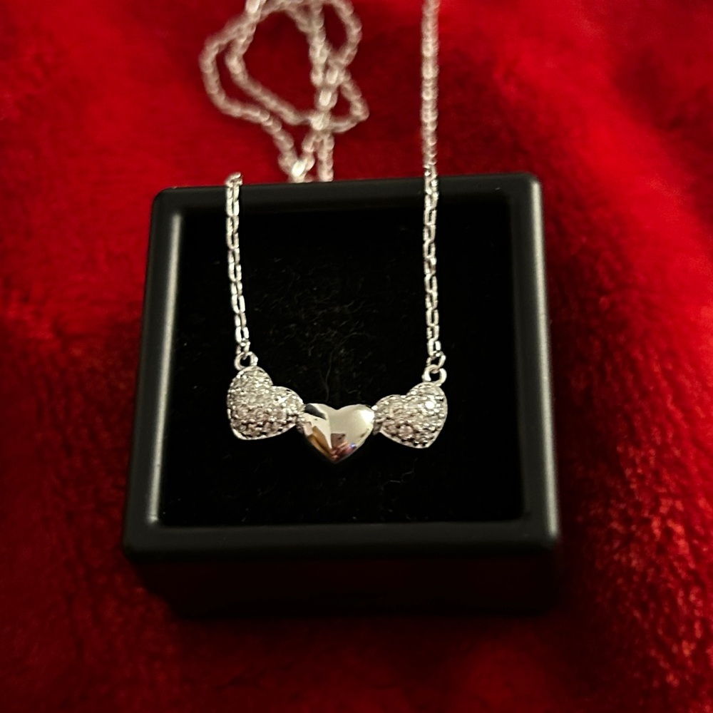 Luxury‎ Moissanite Diamond Heart Pendant Necklace